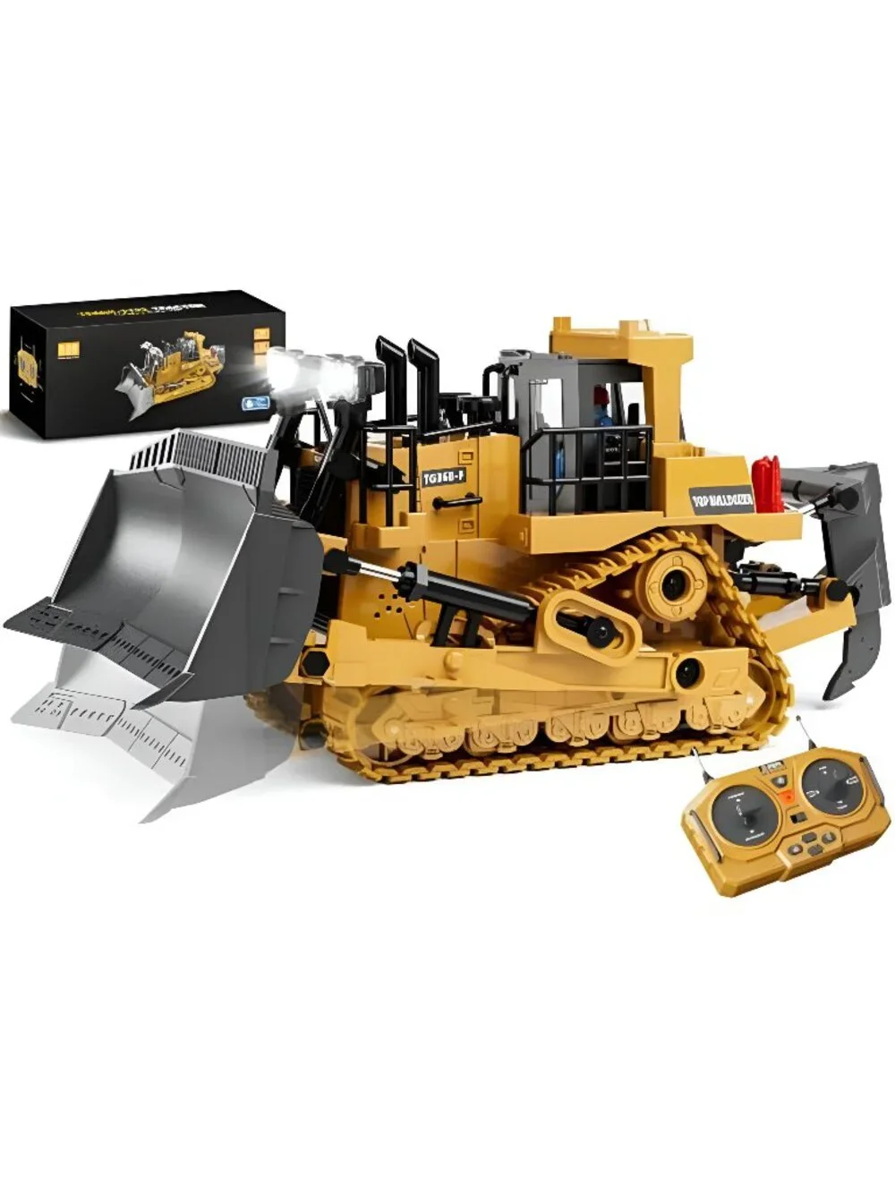 Metal RC Bulldozer Toy for Kids - G